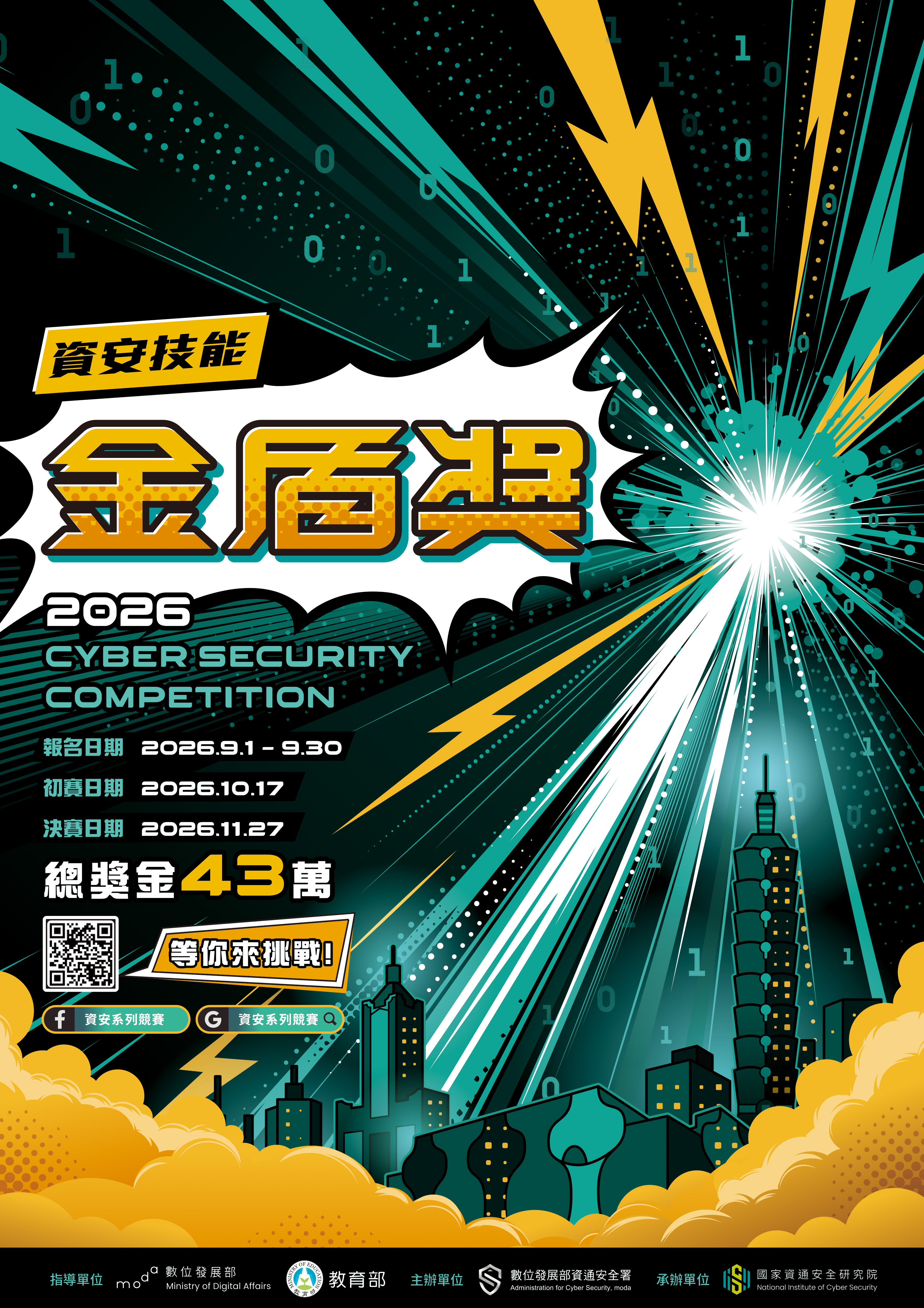 資安技能金盾獎競賽海報